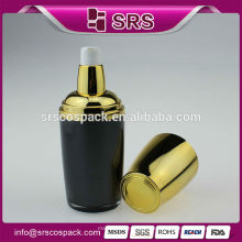 Plastik leere Körper Lotion Flasche und neue Design 30ml 50ml 120ml Acryl Lotion schwarze Luxus Hautpflege Flasche